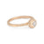 Diamond Engagement Ring in Rose Gold with Detailing Front View
