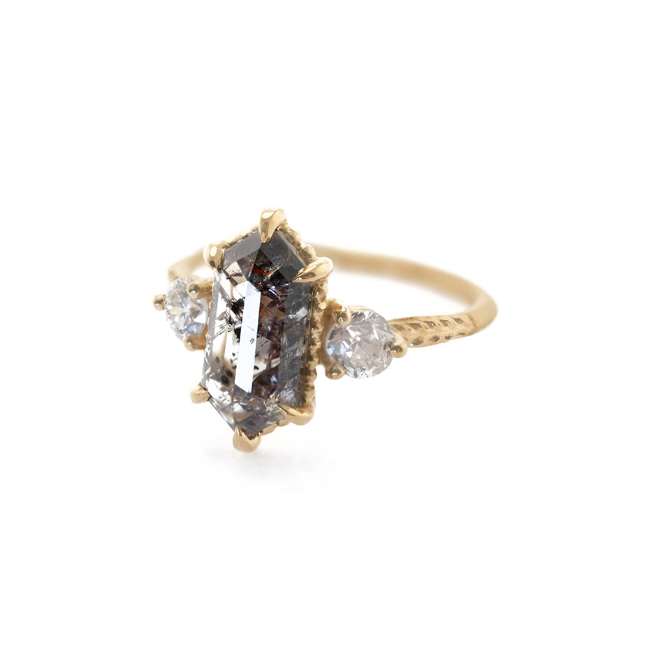 3 carat salt sales and pepper diamond