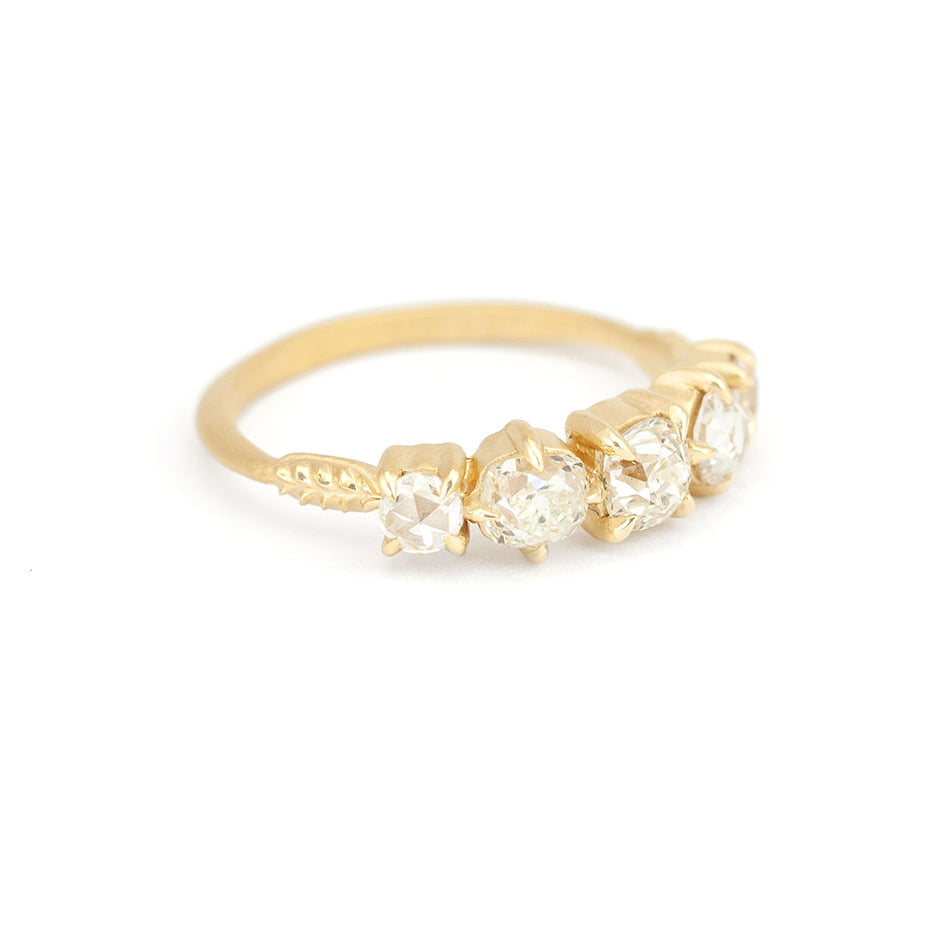 Evergreen Mixie Band (LC7457) - Antique &amp; Rose Cut Diamonds