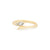 Salt and Pepper Diamond Ring in Yellow Gold with Detailing Front View