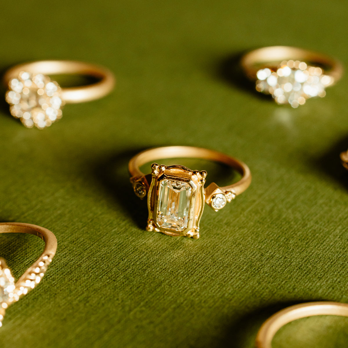 Picture Frame Ring (MT7533) - 1.2ct Emerald Cut Diamond