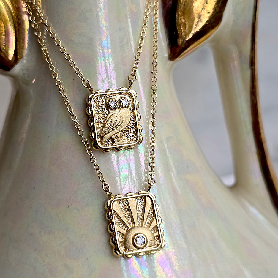 Owl of Athena Talisman Necklace