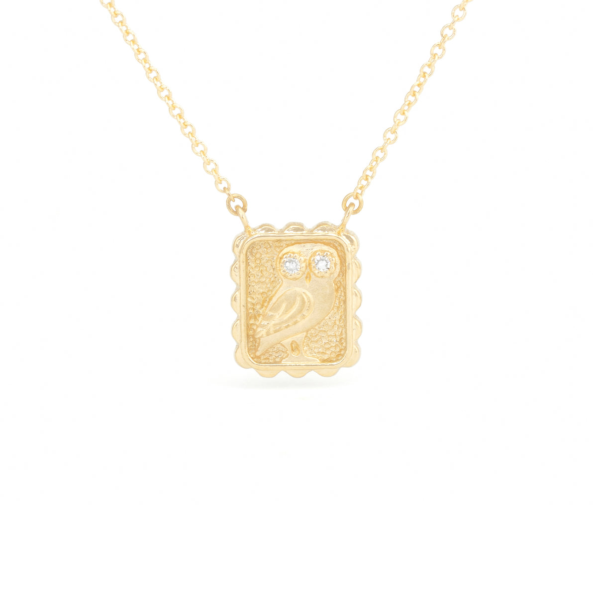Owl of Athena Talisman Necklace