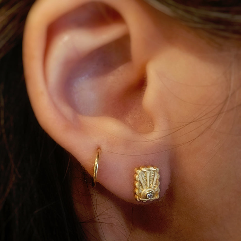 Daybreak Talisman Post Studs - Diamond