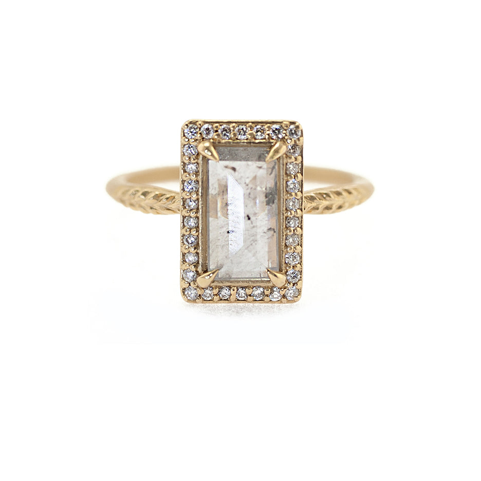 Salt and pepper rose cut diamond hotsell