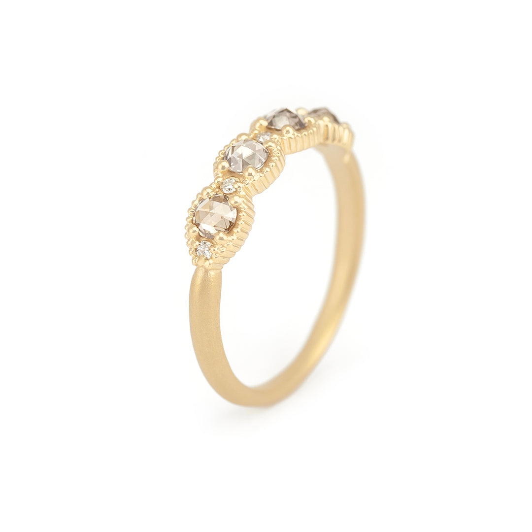 Ribbed Champagne Rose Cut Topper