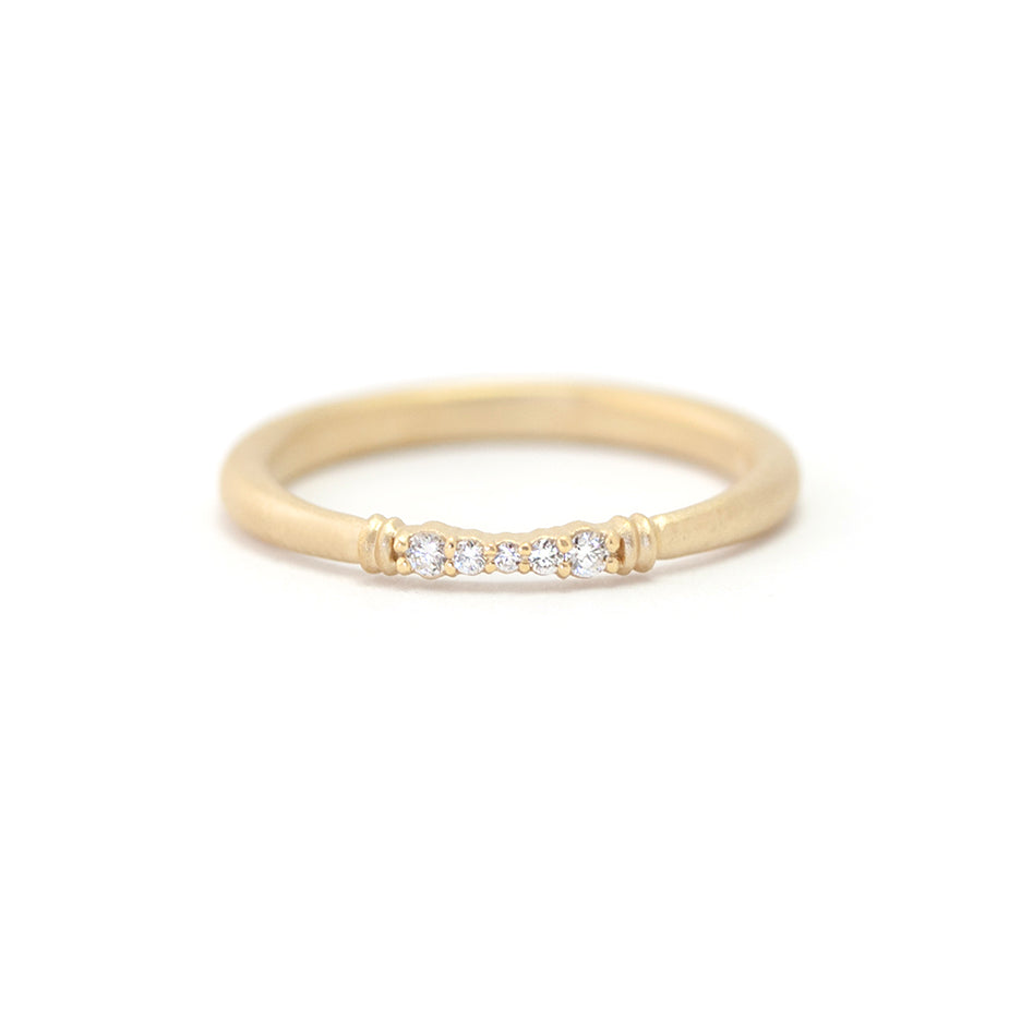 Vieira Cradle Band - Yellow Gold