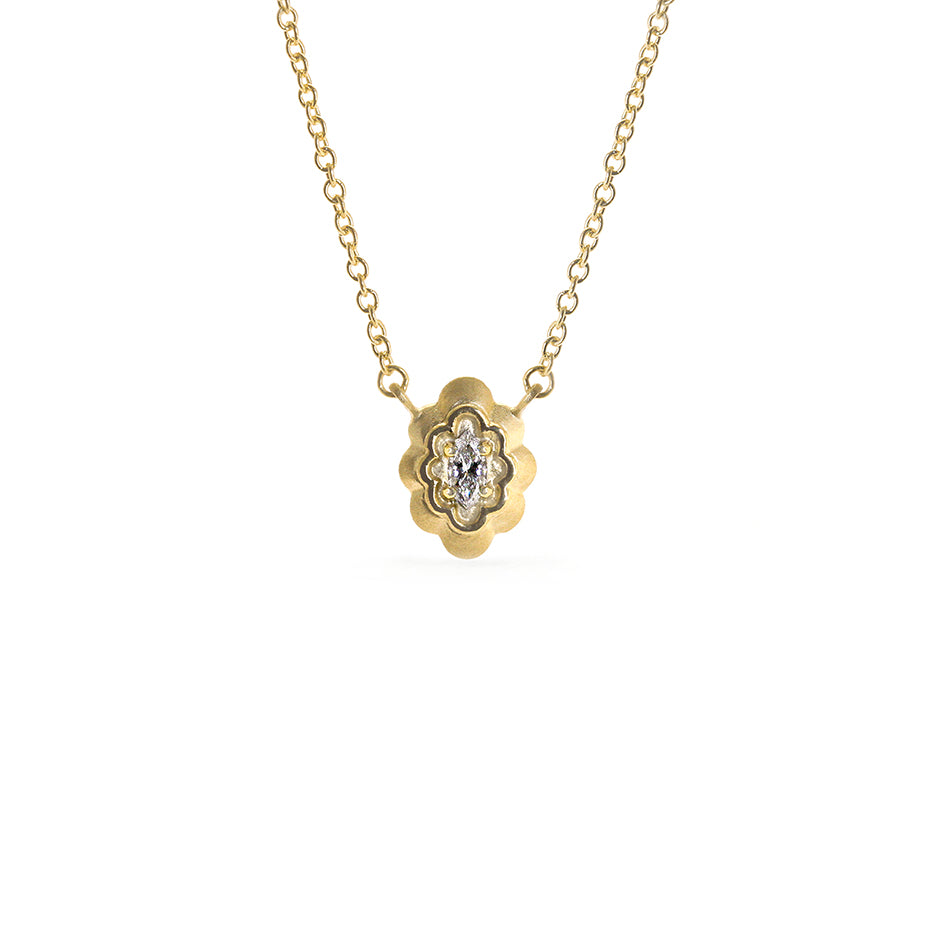 Vieira Petite Necklace - Marquise Diamond