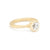 Diamond Engagement Ring in Yellow Gold with Detailing Front View