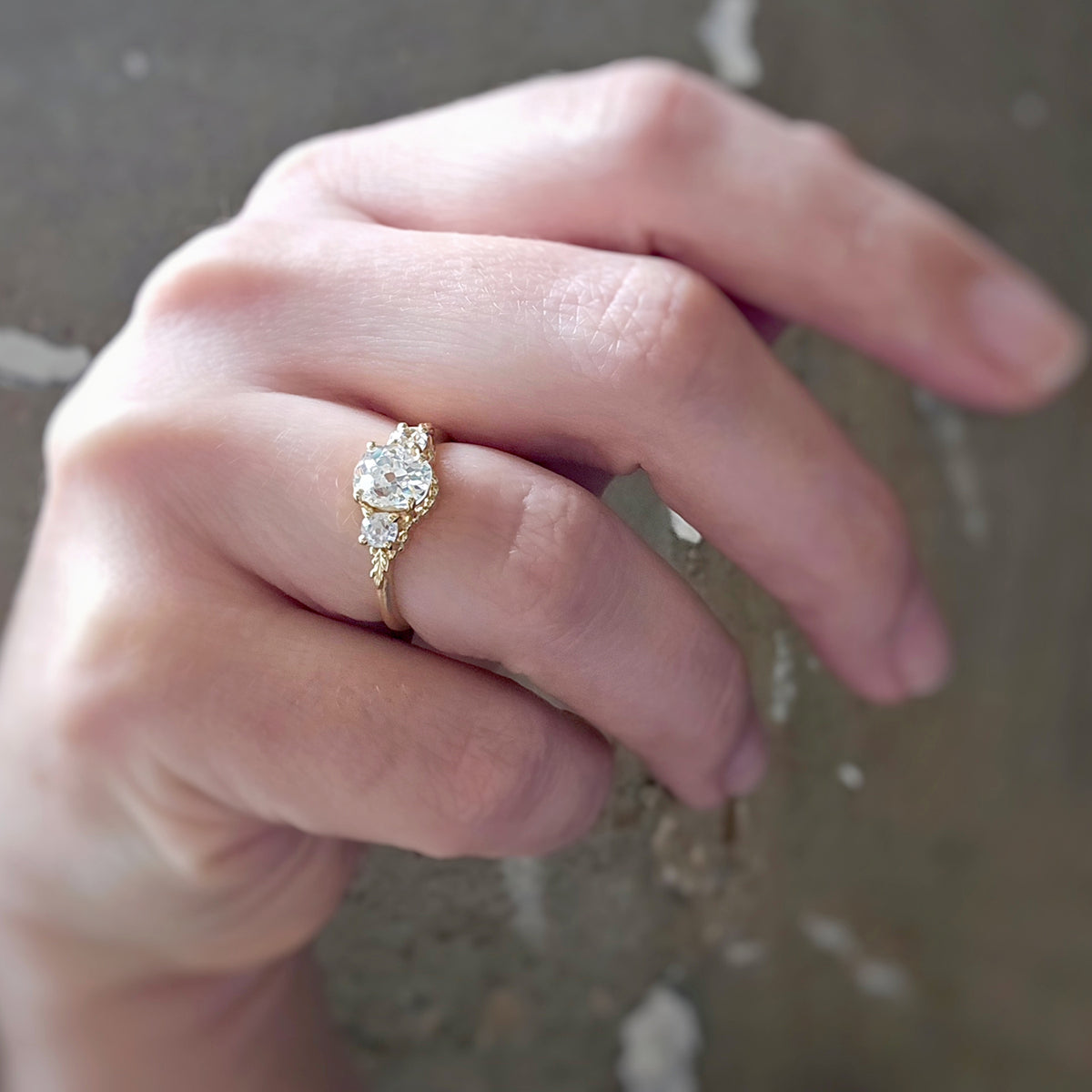 Wood Nymph Faye 3-Stone Ring (LC8490)