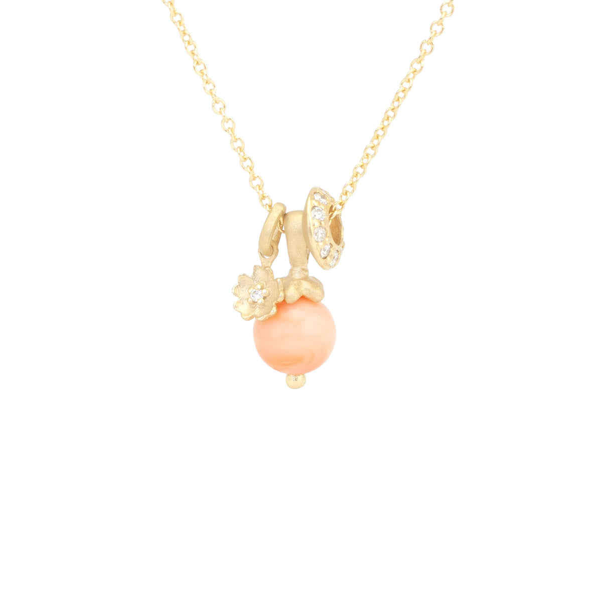 Berie Necklace - Coral