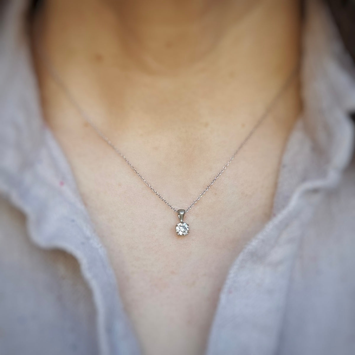 Evergreen Antique Diamond Necklace (LC8904)