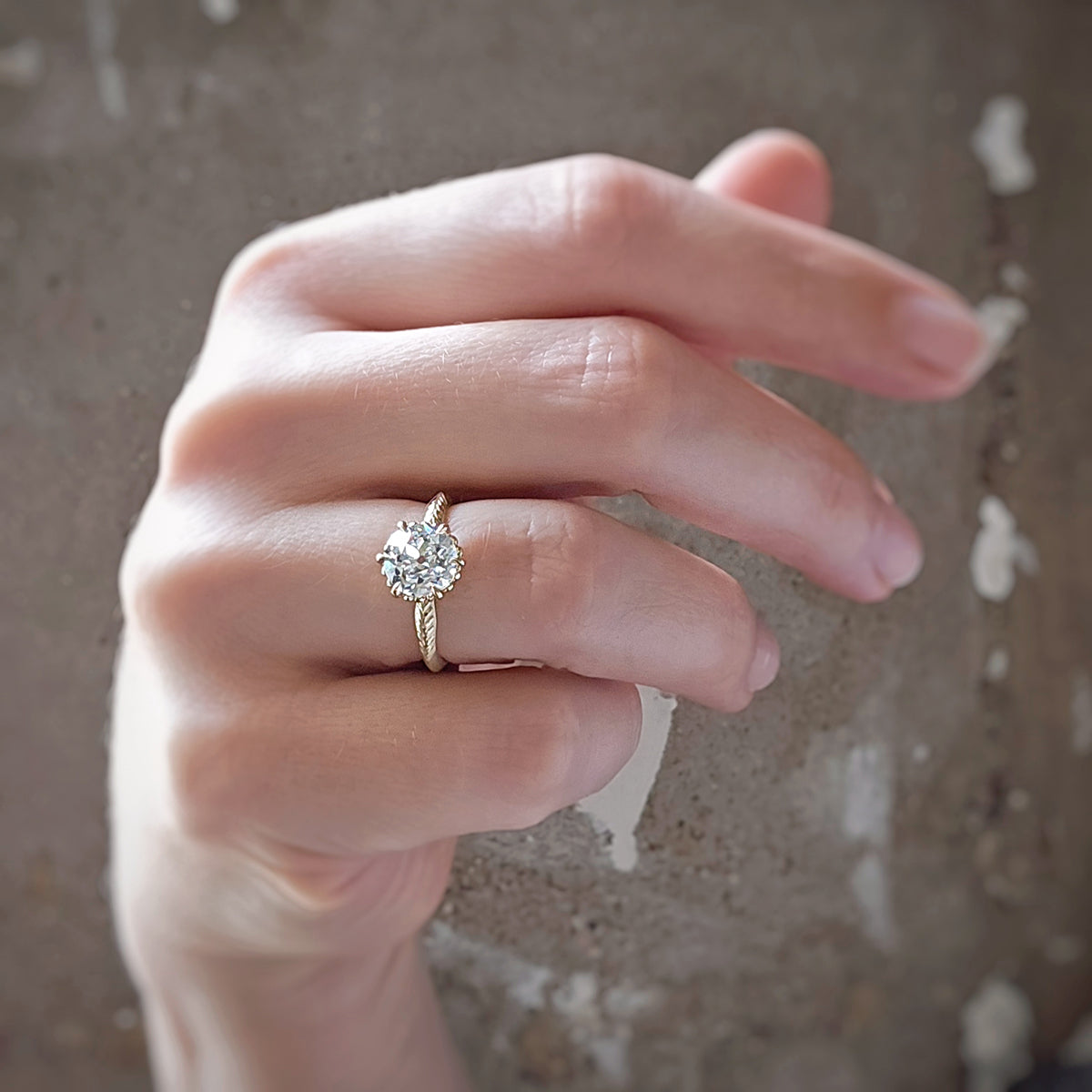 Evergreen Solitaire (MT9011) - 2.09ct Lab Grown Old Euro Cut Diamond