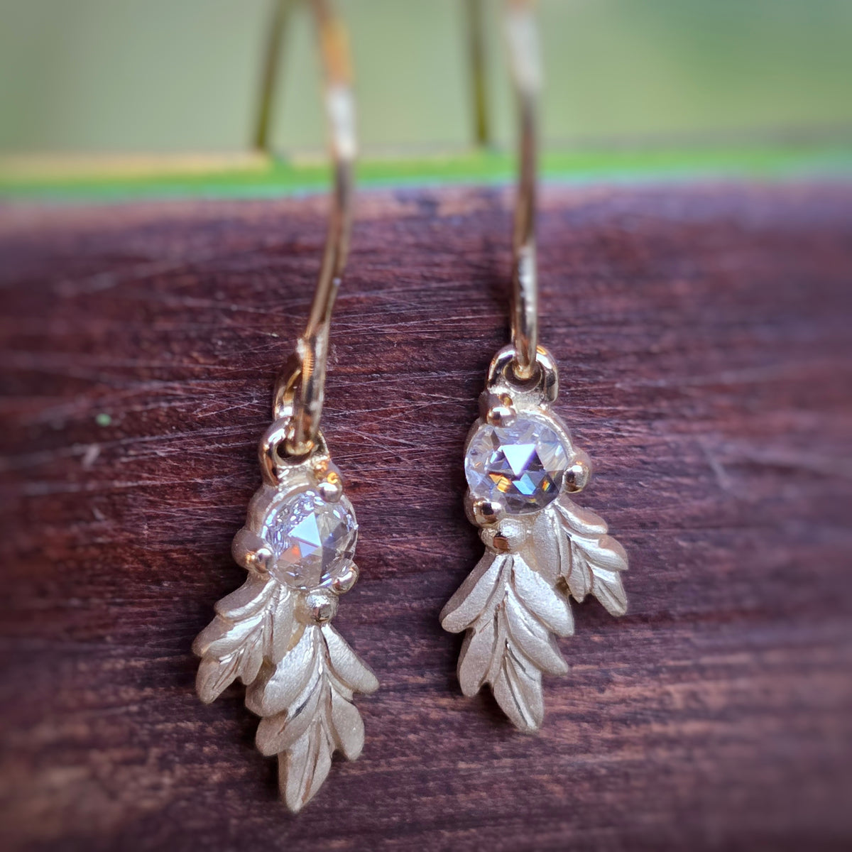 Wood Nymph Faye Accented Dangle Earrings