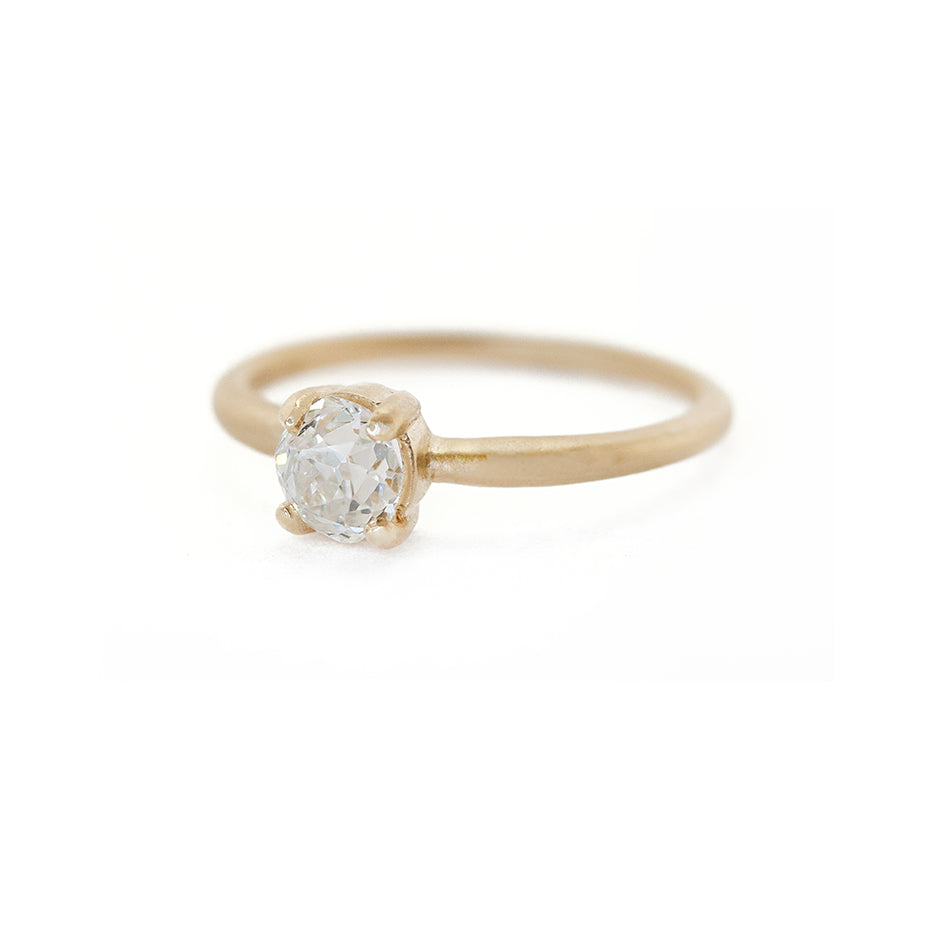 1.3 Ct. Round Cut Natural Diamond Floral Tiara Verragio Vintage Diamond  Engagement Ring (GIA Certified) | Diamond Mansion