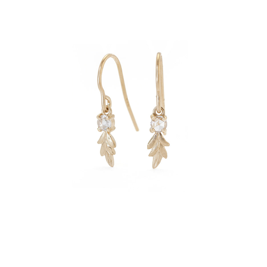 Veil Posey Studs - Yellow Gold Floral Earrings - megan thorne